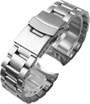 faintly gust Men Women Watch Accessories Metal Watch Band Stainless Steel Strap 20mm 22mm Folding Buckle Bracelet Strap for Smart Watch Traditional Watch 