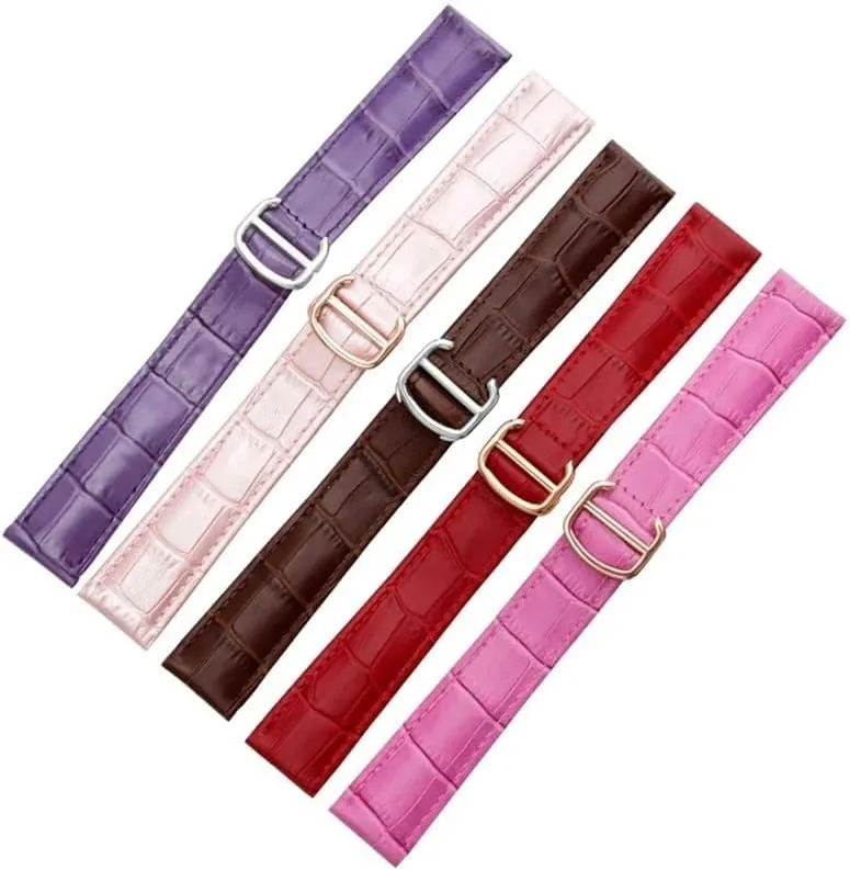 Fashion Bracelet Leather Watch Strap For acre recoil blade Cartier Tank Solo 