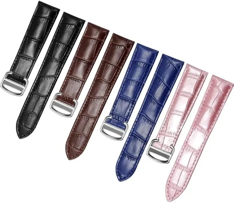 Fashion Bracelet Leather Watch Strap For acre recoil blade Cartier Tank Solo 