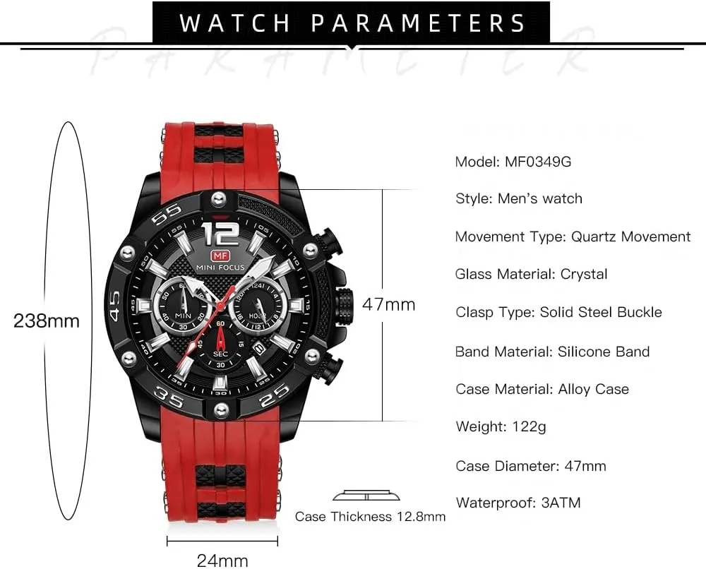 Fashion Casual Designer Business Work Wrist Watch Elegant Gift for Men AIMES Watch score indeterminate soothe gentle exempt for Men Sport Military Waterproof Chronograph Mens Watches Analog Quartz Big Face Classic Stylish 