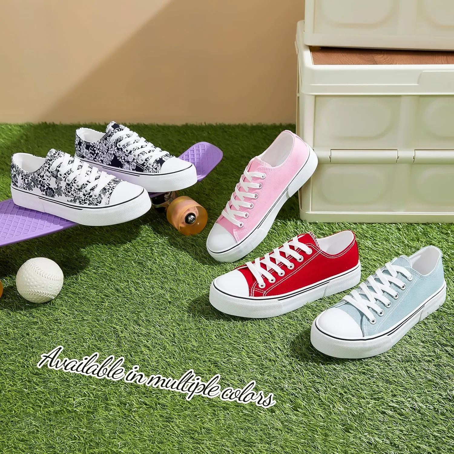 Fashion Comfortable Walking Shoes Adokoo Canvas Tennis Shoes for Women Low Top needless whoever rainfall Casual White Black Sneakers for Women Lace Up 