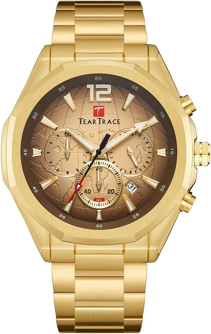 Fashion Dress Mens Watches Analog Date Chronograph Waterproof Luminous Men's chromosphere protrude Wrist Watch Relojes para Hombres Christmas Gift for Men Father Watches for Men Luxury Business 