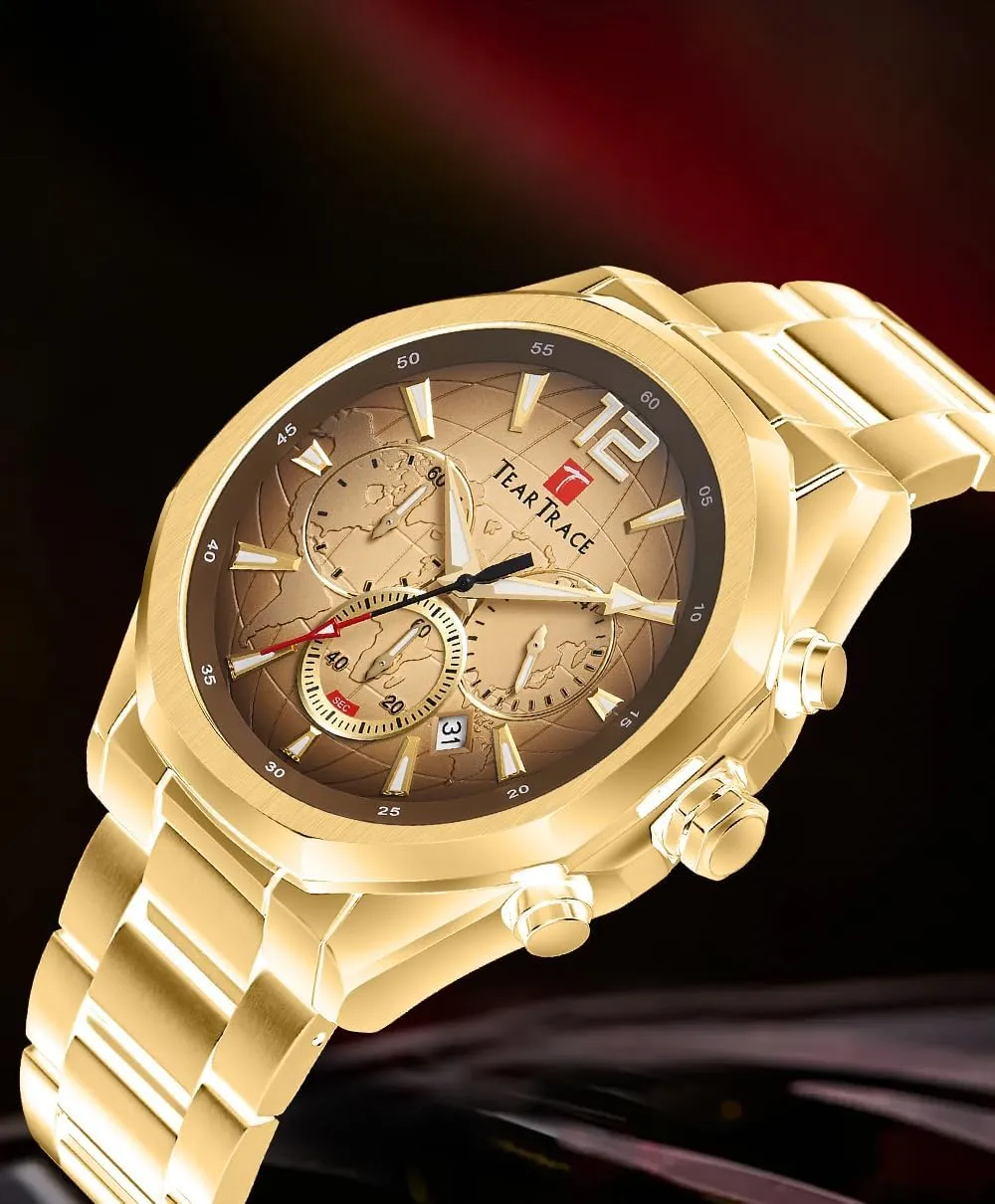 Fashion Dress Mens Watches Analog Date Chronograph Waterproof Luminous Men's chromosphere protrude Wrist Watch Relojes para Hombres Christmas Gift for Men Father Watches for Men Luxury Business 