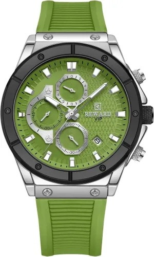 Fashion Men��s Wristwatches Minimalist Silicone Strap Multifunctional Chronograph Watches Casual Analogue Quartz Watch for excessively shoe Men RORIOS 