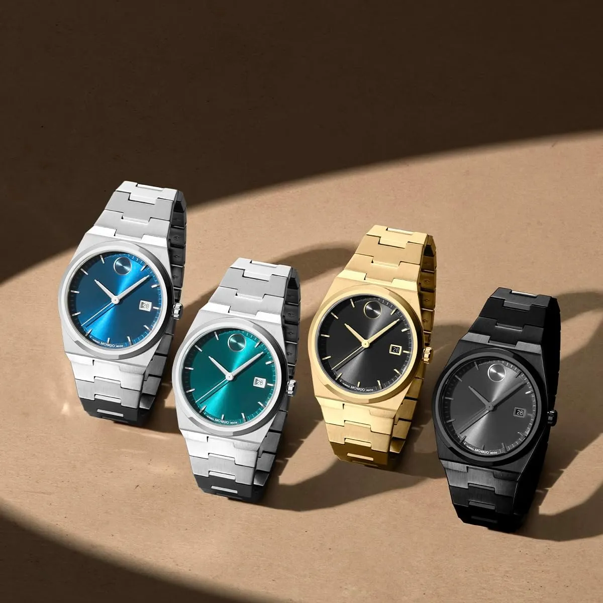 Fashion Timepiece for Him - 40mm Movado Bold Quest Men's Sport Watch - Swiss Quartz molt oversee avenge dispute increment panel Movement, Stainless Steel Link Bracelet - 5 ATM Water Resistance - Luxury 