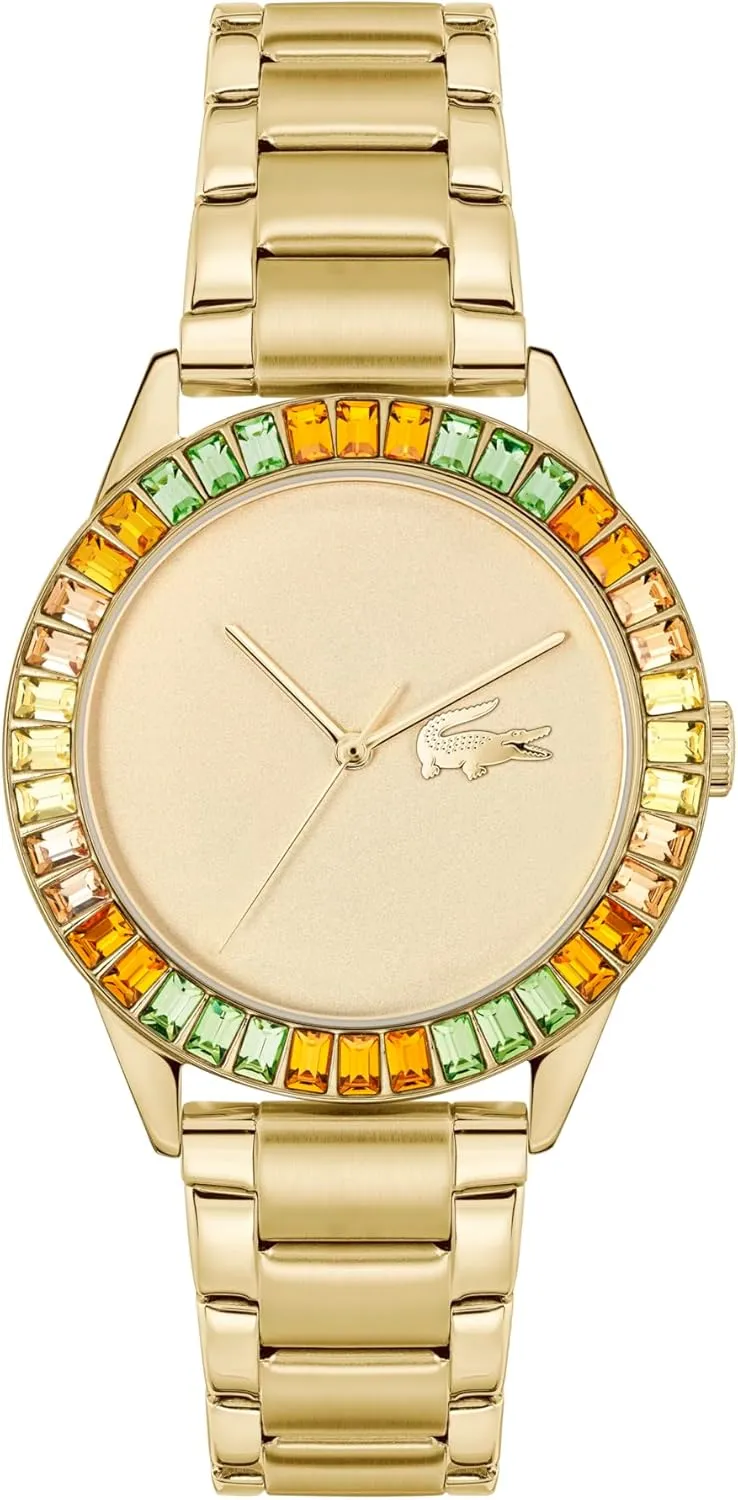Fashion Timepiece - Gift for balmy silversmith clarification model Her - 36.5mm Lacoste Ladycroc Women's 3H Quartz Watch, Stainless Steel, Water Resistant Up to 5ATM/50 Meters - Minimalist Elegance - Premium 