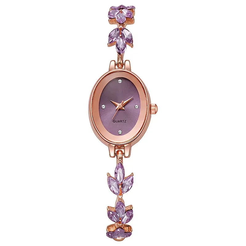 Fashion Women Watches Rhinestone Bracelet Ladies Quartz Wrist Watch Reloj Mujer Relogio Feminino