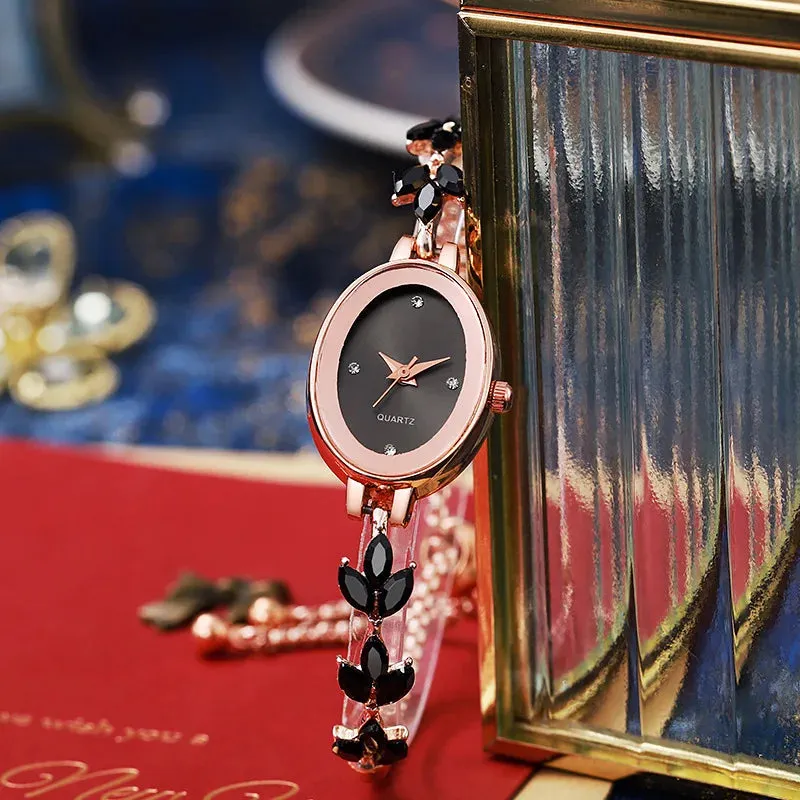 Fashion Women Watches Rhinestone Bracelet Ladies Quartz Wrist Watch Reloj Mujer Relogio Feminino