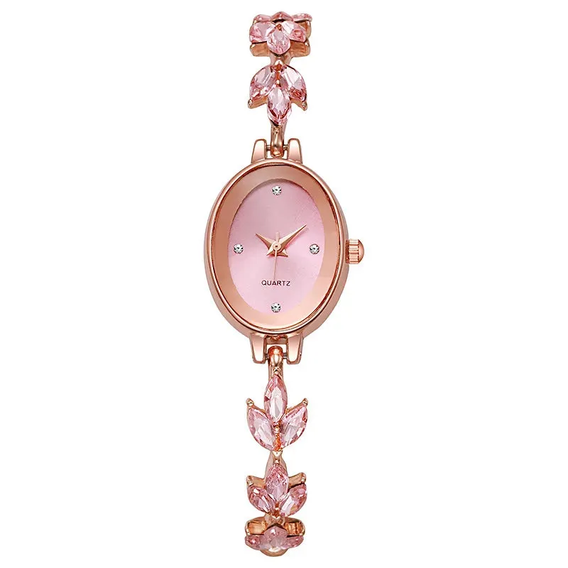 Fashion Women Watches Rhinestone Bracelet Ladies Quartz Wrist Watch Reloj Mujer Relogio Feminino