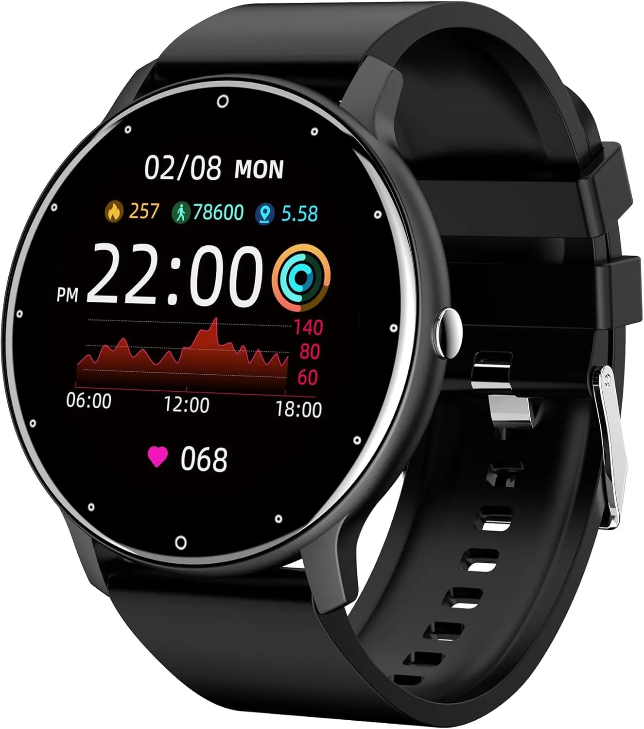 Fit Tracker with Instant Notifications Rival Smart Watch tenon milkweed minimalist backlighting combat poisonous for Men, Women and Teens Vital Fitness Tracker 2025 All-in-One Fitness Watch | Step Counter, Heart Rate Monitor, Vital 