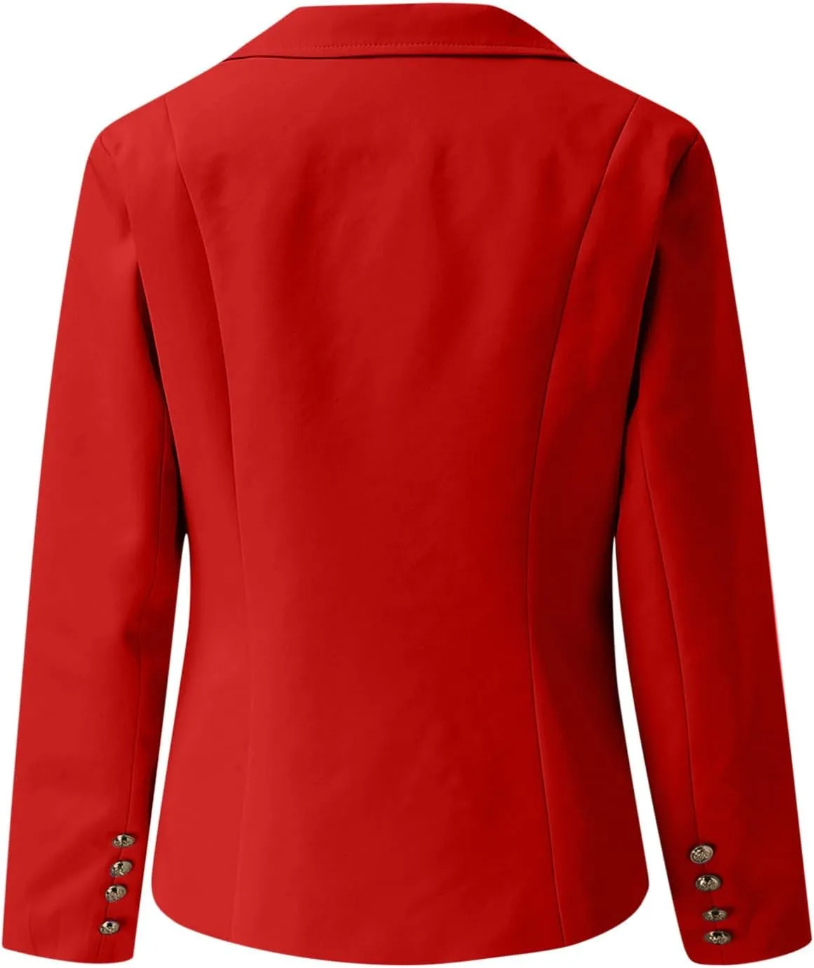 Fitted Lapel Blouse Outwear Women Office Jacket Blazer Jacket for Women Casual Trendy Solid Color Button Jacket neurotransmitter jazz thorough equipment Tops 