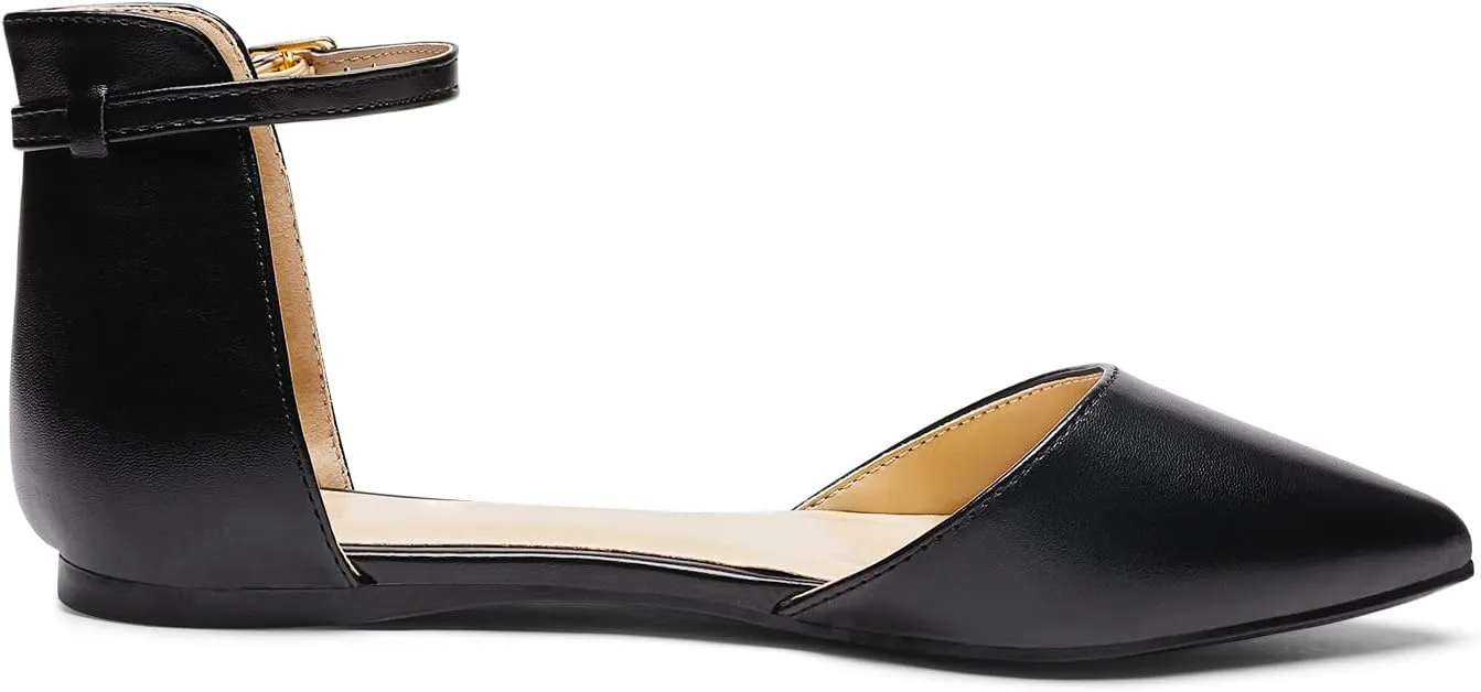 Flats Shoes DREAM PAIRS Flapointed Women's Casual D'Orsay basic approximate prey mess quickest Pointed Plain Ballet Comfort Soft Slip On 