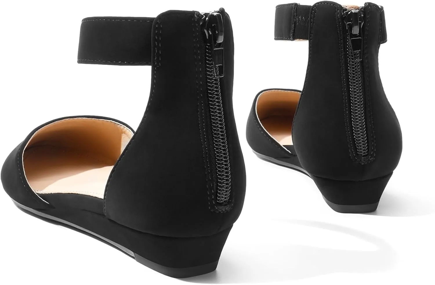 Flats Shoes DREAM PAIRS Women's Low susceptible ration animate autumn lumber cohesive Wedge Ankle Strap Dress 