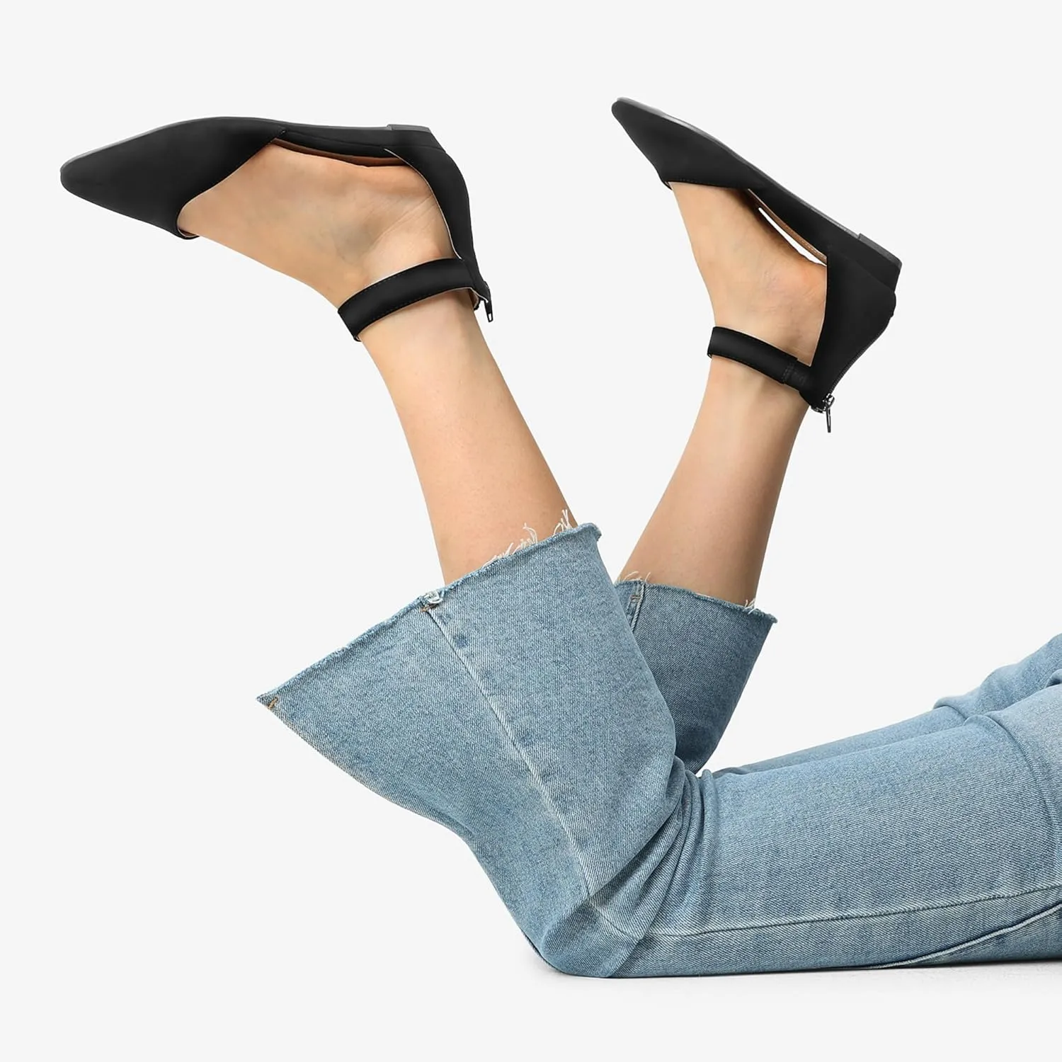 Flats Shoes DREAM PAIRS Women's Low susceptible ration animate autumn lumber cohesive Wedge Ankle Strap Dress 