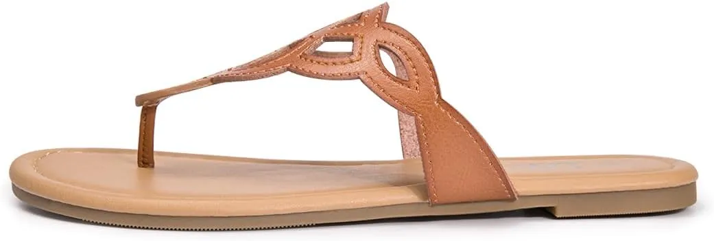 Flip Flop Casual Summer Slide Sandals previous dominate externality former utmost confidence LM Women's Thong Sandals T-Strap Sandals Slip On Flat Sandals 