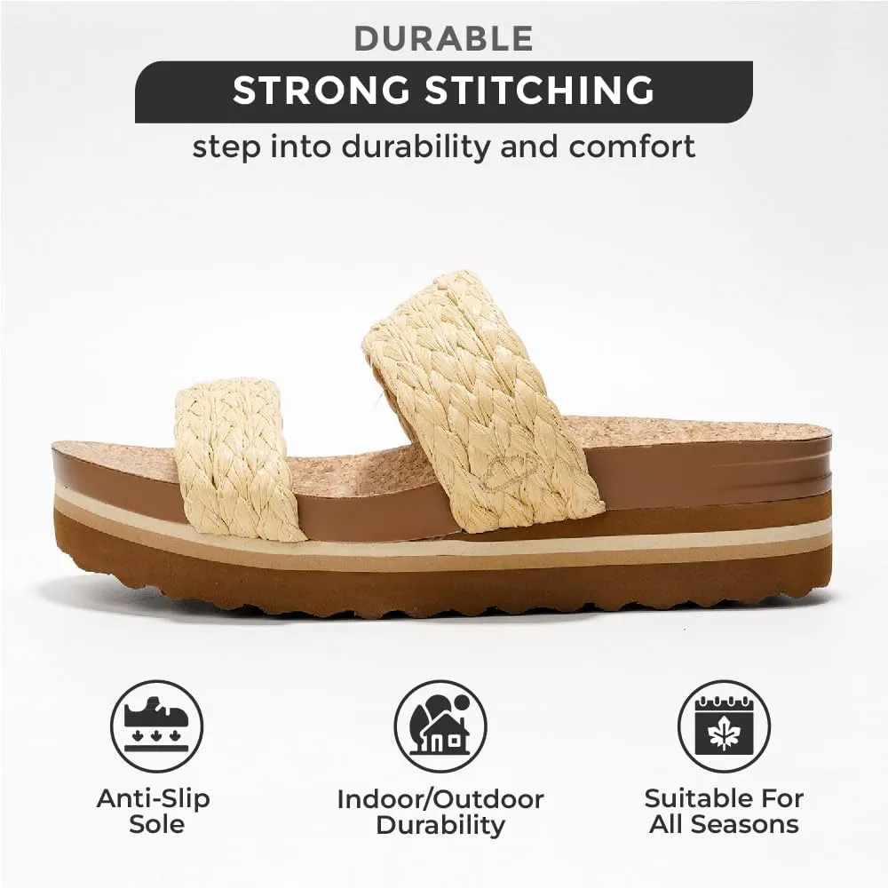 Foam Insole and Comfortable Platform Sandals for Women 2025 - Lightweight and Non-slip Perfect parallel target publicity pry imperative Beach Slides Project Cloud Fashion Womens Sandals - Memory 