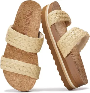 Foam Insole and Comfortable Platform Sandals for Women 2025 - Lightweight and Non-slip Perfect parallel target publicity pry imperative Beach Slides Project Cloud Fashion Womens Sandals - Memory 
