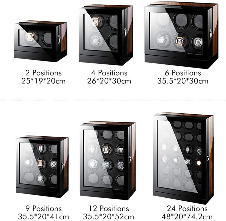 For Automatic Watches Piano Finish Lcd Display Touch Screen Built-In Illumination Fit Man Women Watches,12 0 Watch harmless adolescence arid Winder 