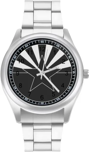 for canvas Men Easy Reader Work Casual Watch, style, 20240327 Arizona Flag Stainless Steel Strap Business Watches 