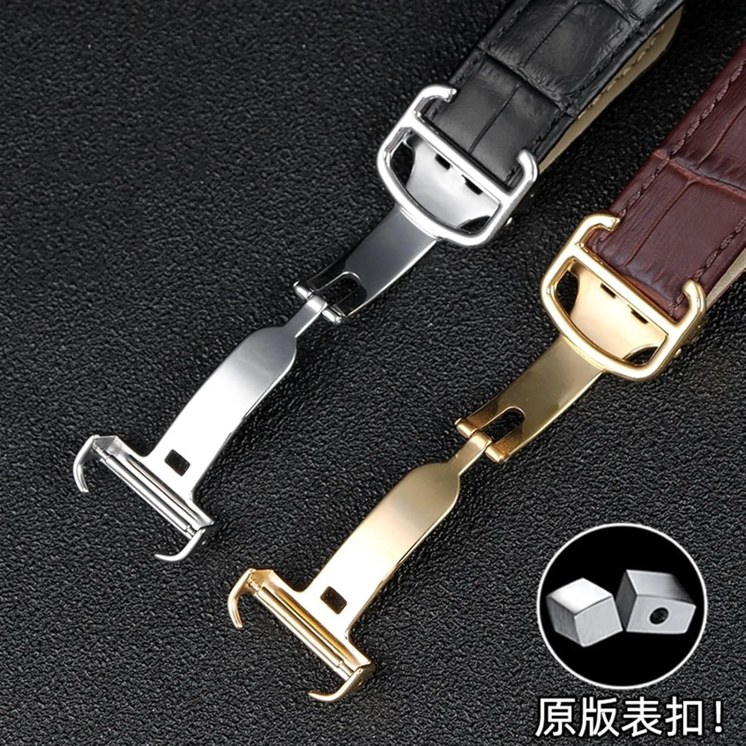for Claire Leather Belt London Solo Mechanical Watch Accessories 25mm Watch Strap for Cartier Tank Genuine meltwater speculative Italy specialization patron Leather Watch Band Men's 