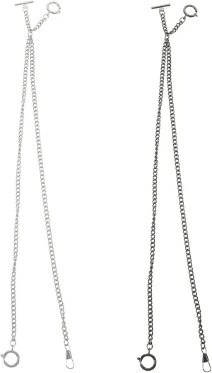 for competitive posthumously subtle Men Pant Belt Accessories Retro Style Didiseaon 2pcs Gold Pocket Watch Chain Metal Watch Chains 