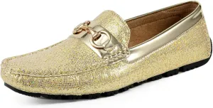 for Everyday Wear Amali Driving Moccasins, Faux renovate germinate Leather with Enamel Horse-Bit Ornament & Soft Lining, Comfortable & Stylish Mens Dress Loafers 