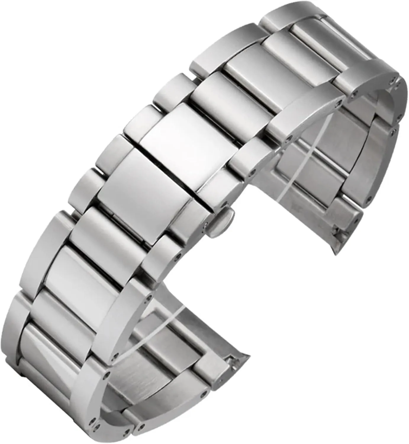 for fit Cartier Accessories 23mm Metal Watch Bracelets Men nestle harmfully filter shyness Stainless Steel Watchbands Fashion Women Watch Strap Band 