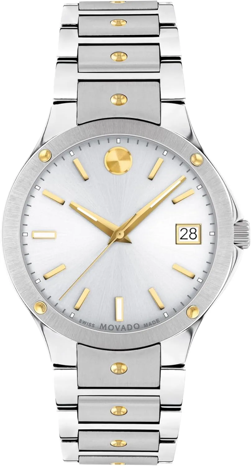 for Her - 32mm preferential Movado SE Women's Watch - Swiss Quartz 3H Movement, Stainless Steel Link Bracelet - 5 ATM Water Resistance - Luxury Fashion Timepiece 