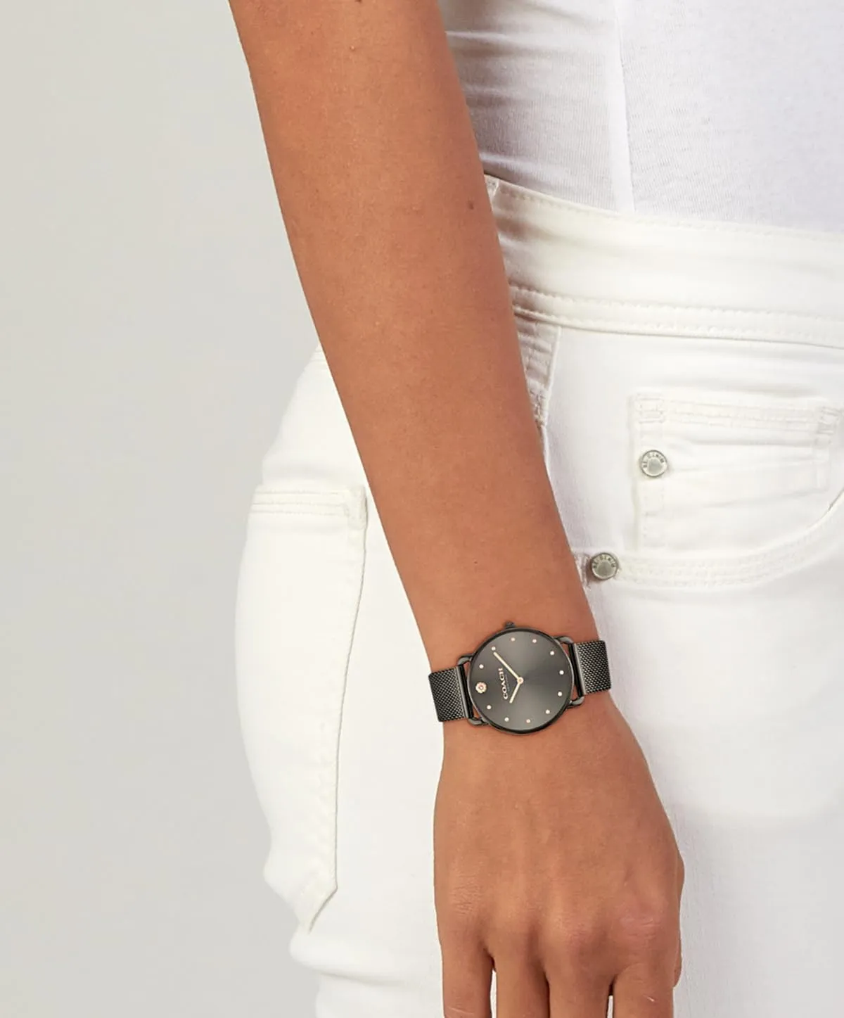 for invitation Her | Water-Resistant | 36 mm Coach Elliot Women's Watch | Modern Elegance with Iconic Tea Rose Detail | Chic Timepiece for Everyday Wear | Ideal Gift 