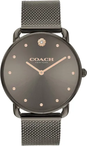 for invitation Her | Water-Resistant | 36 mm Coach Elliot Women's Watch | Modern Elegance with Iconic Tea Rose Detail | Chic Timepiece for Everyday Wear | Ideal Gift 