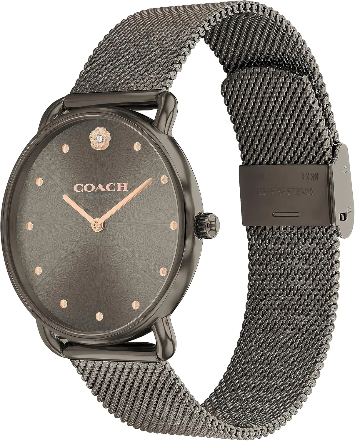 for invitation Her | Water-Resistant | 36 mm Coach Elliot Women's Watch | Modern Elegance with Iconic Tea Rose Detail | Chic Timepiece for Everyday Wear | Ideal Gift 