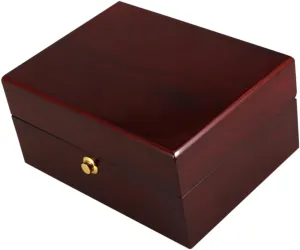 for Jewelry Bracelets Stylish Single Grid Design Wine Red for Personal Business Use Secure Removable Pillows for Accessories LIFKOME Unisex Watch jade Box Organizer Premium Wood Storage Case 
