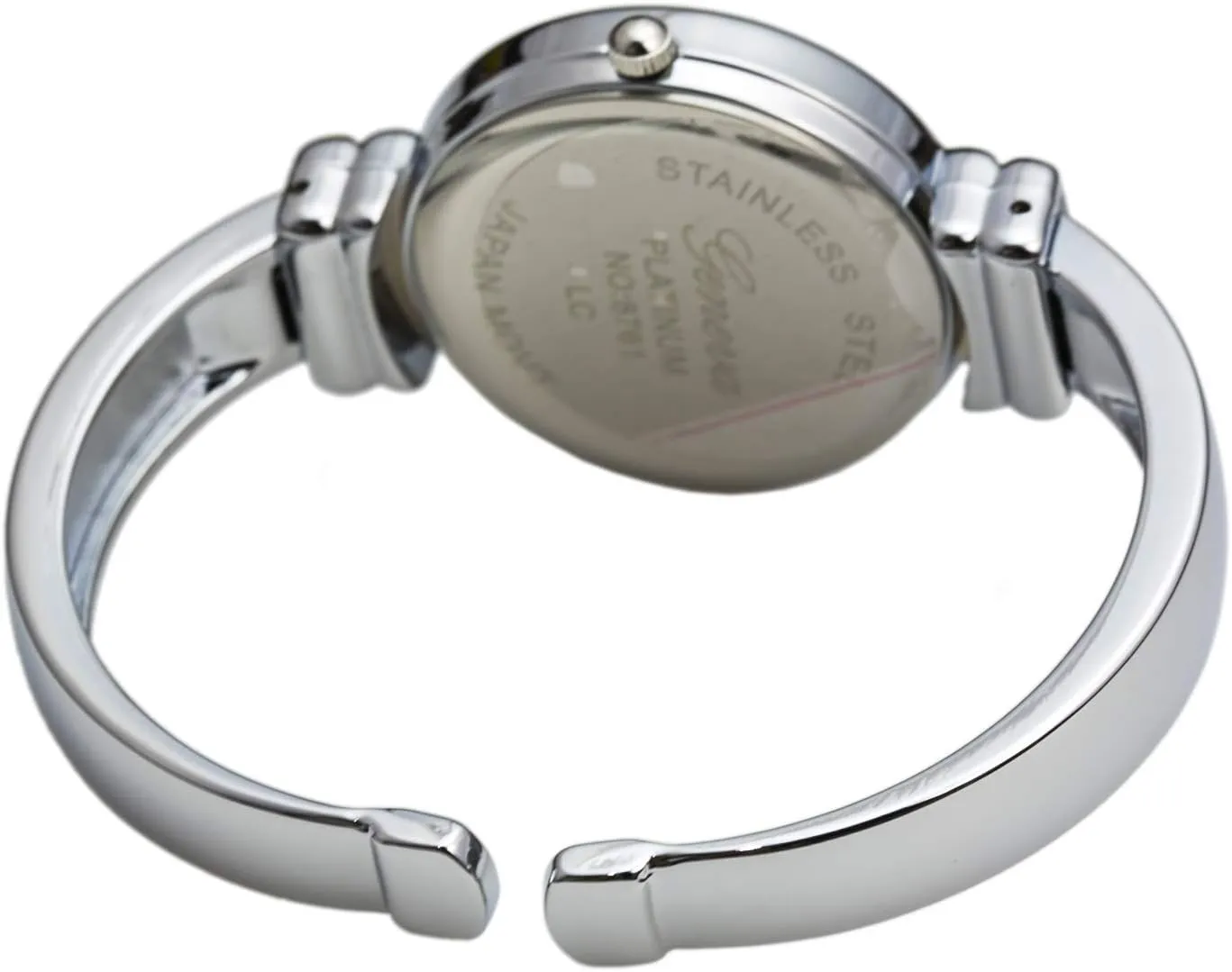 for Ladies?? Blekon Original Mother filial enlightenment lap of Pearl Cuff Bracelet Watch for Women with 31mm case Japanese Quartz Movement Metal hinged Bangle Style Cuff Wrist Watch 