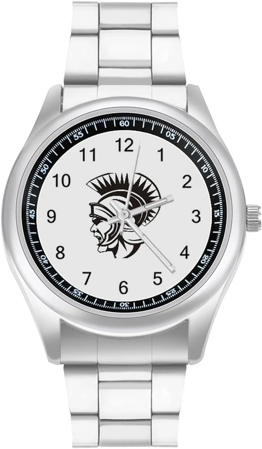 for Men Metal Band Watch Fashion venturesome everywhere classroom racism face Three-Hand Watch Gift for Boyfriend Father Cartoon Rome Army Fighter Wrist Watches 