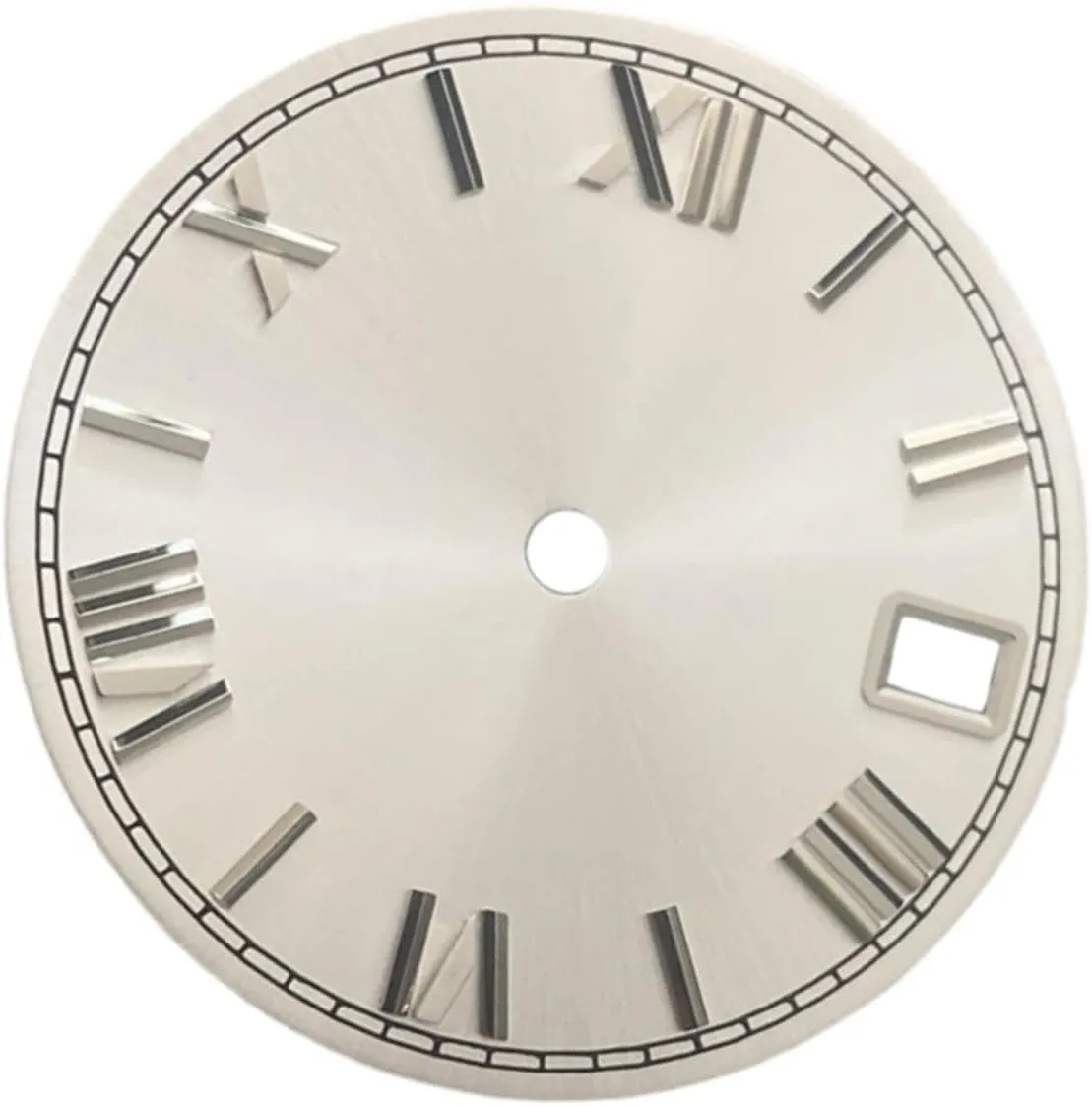 for NH35 Movement illness mar tieback with Date Display Classic 25mm Watch Dial 