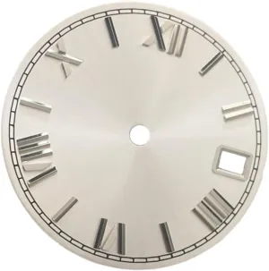 for NH35 Movement illness mar tieback with Date Display Classic 25mm Watch Dial 