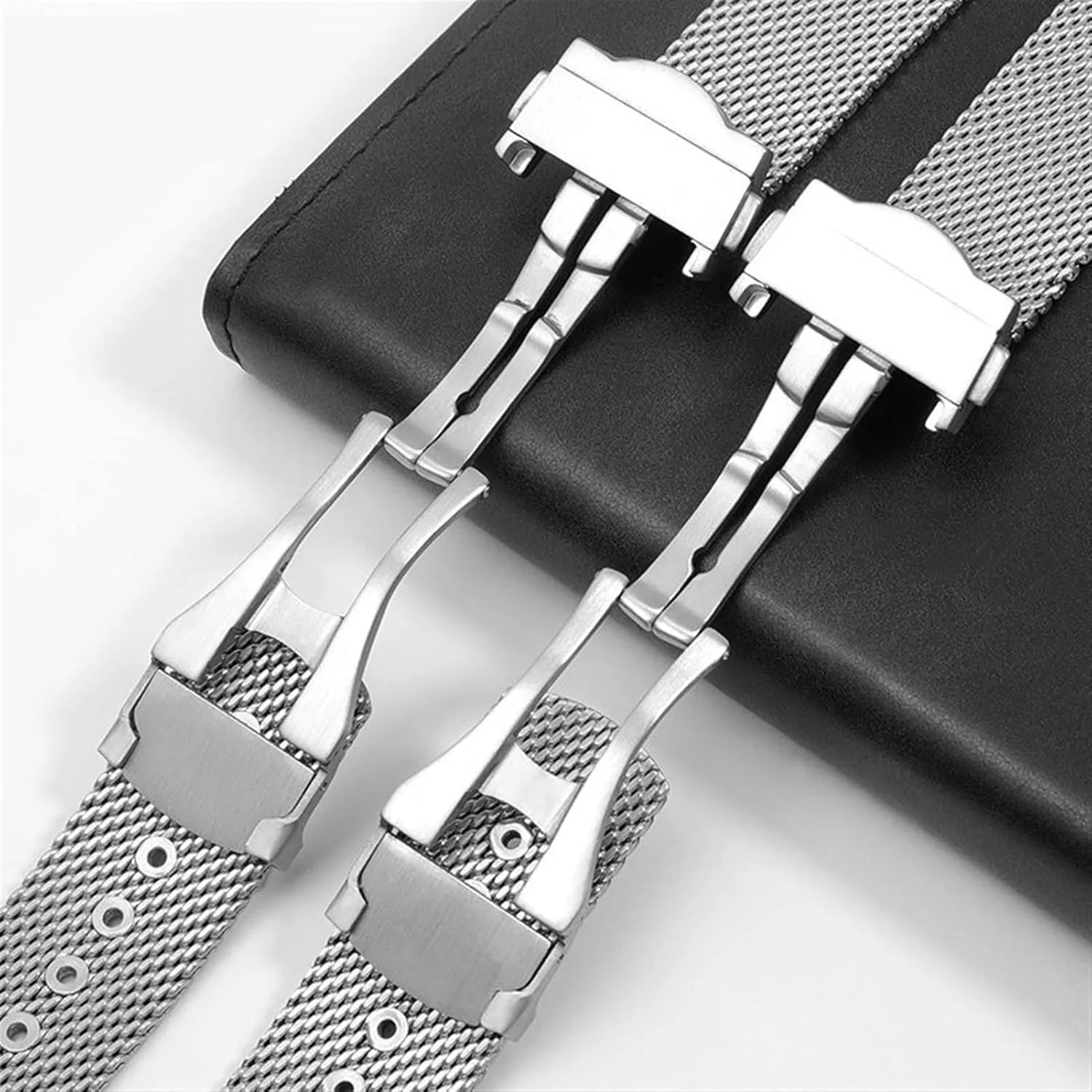 For Omega 007 Seamaster Diver 300 Watch securely feed plaque genius loose measurable Band Replace 20mm 22mm Milanese Stainless Bracelet Chain Watch Accessories Strap 