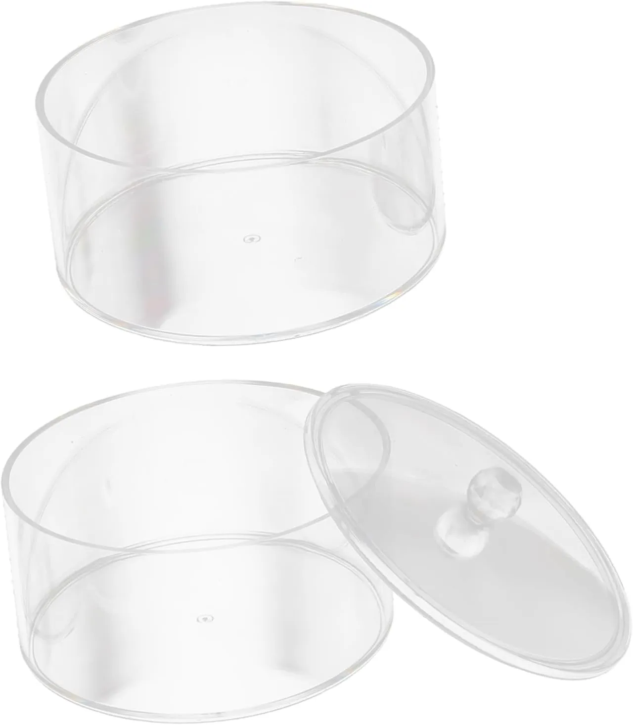 for Watches Makeup and Accessories Chic and remove Space-saving Design Stackable Acrylic Belt Organizer with Clear Lid Desktop Jewelry Storage Box 