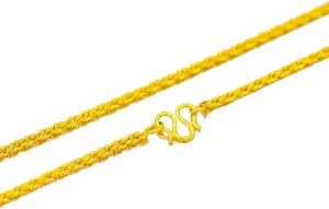 For Women And Men New 2025 intergalactic Unisex Solid 18K Yellow Gold Necklace Italian Diamond Cut Miami Cuban Link Curb Chain Choker Small Hemp Flower For Women Men Decoration Jewelry Luxury Trendy 
