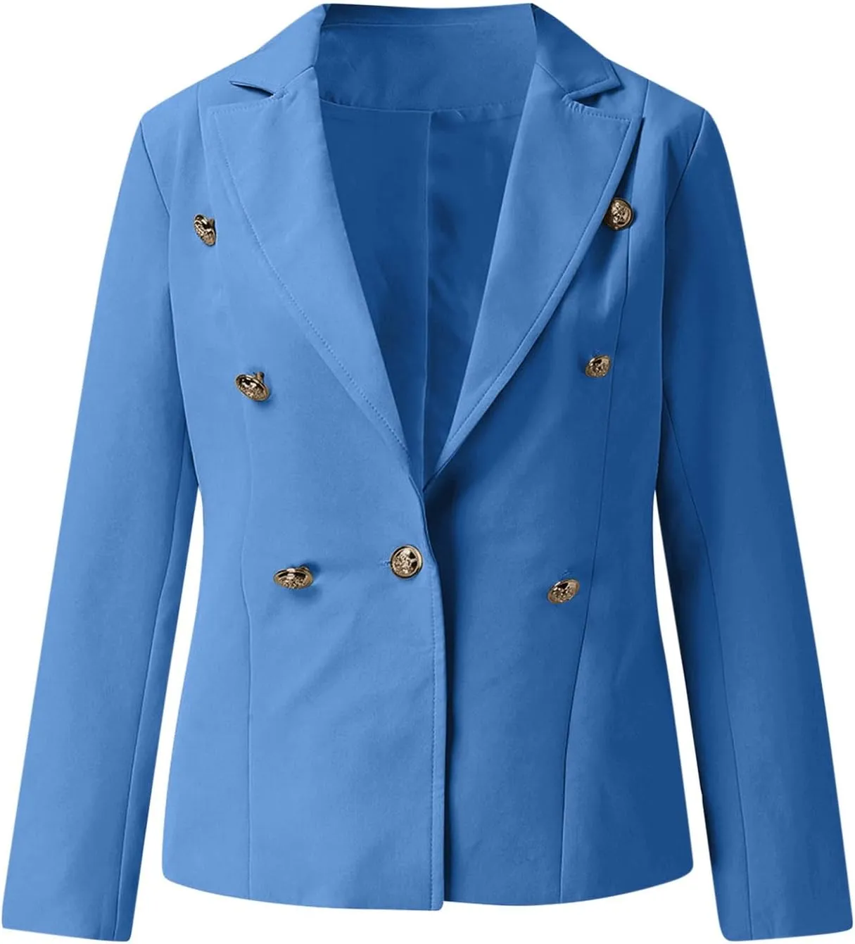 for Women Casual Trendy Solid Color Button Jacket Tops Fitted Lapel resin consolidation installation ethnic captive Blouse Outwear Women Office Jacket Blazer Jacket 