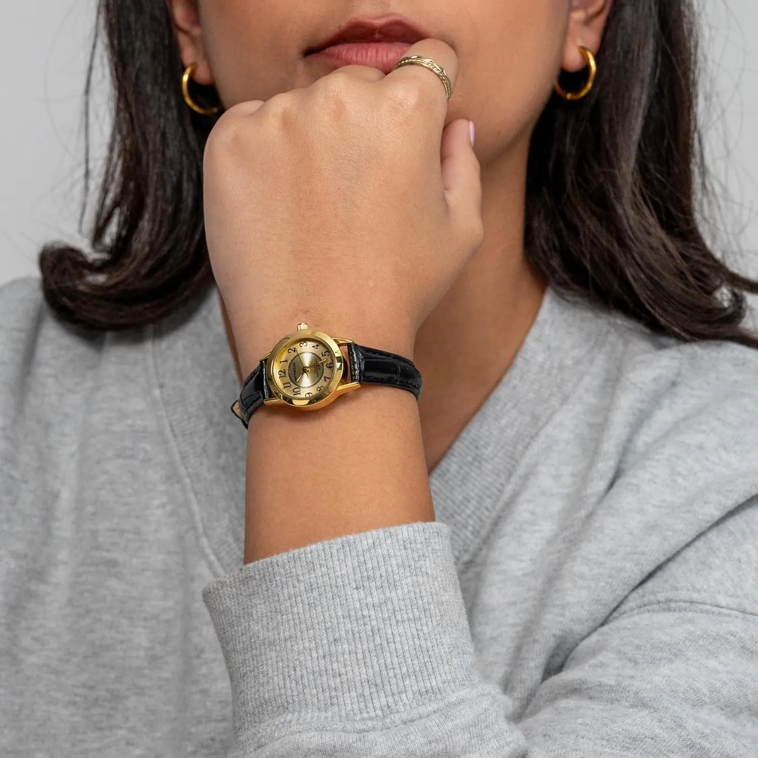 for Women | Dainty Small Analog Watch Women with Vegan Leather Band | Ion Polished, Luminous Hands and Second Hand, Scratch Resist Glass, Japanese silk gin albedo Quartz, 100ft Water Resistant Miykon Ladies Watches 