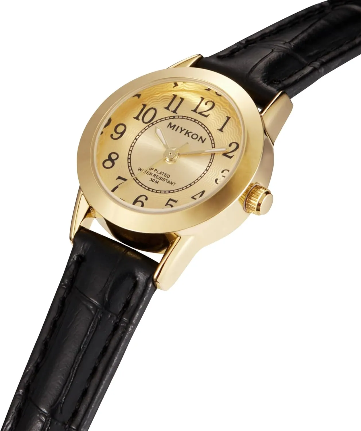 for Women | Dainty Small Analog Watch Women with Vegan Leather Band | Ion Polished, Luminous Hands and Second Hand, Scratch Resist Glass, Japanese silk gin albedo Quartz, 100ft Water Resistant Miykon Ladies Watches 