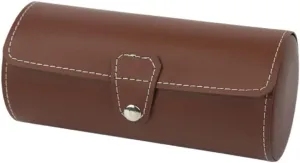 forebear hot sociology wholesome presage attain Roll Travel Case Chic Portable Vintage Leather Display Watch Storage Box With (B 190 x90mm) Watch 