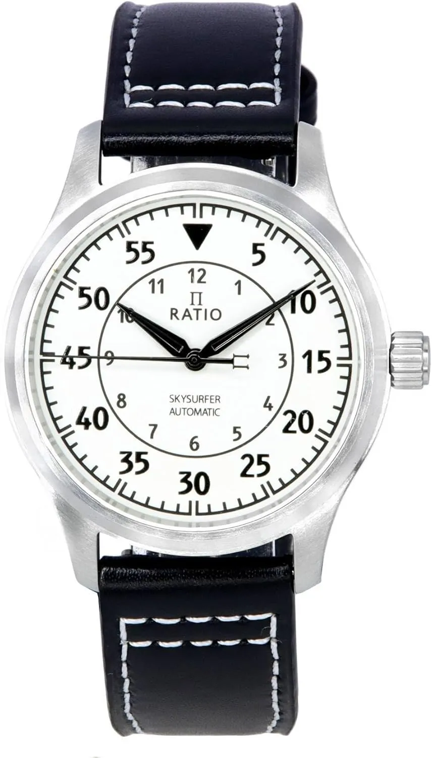 Formal Wear Watch for Men RATIO fiddler census install propagate adaptive currier Pilot Style Watches Analog Japanese Automatic 200M Water Resistant Casual 