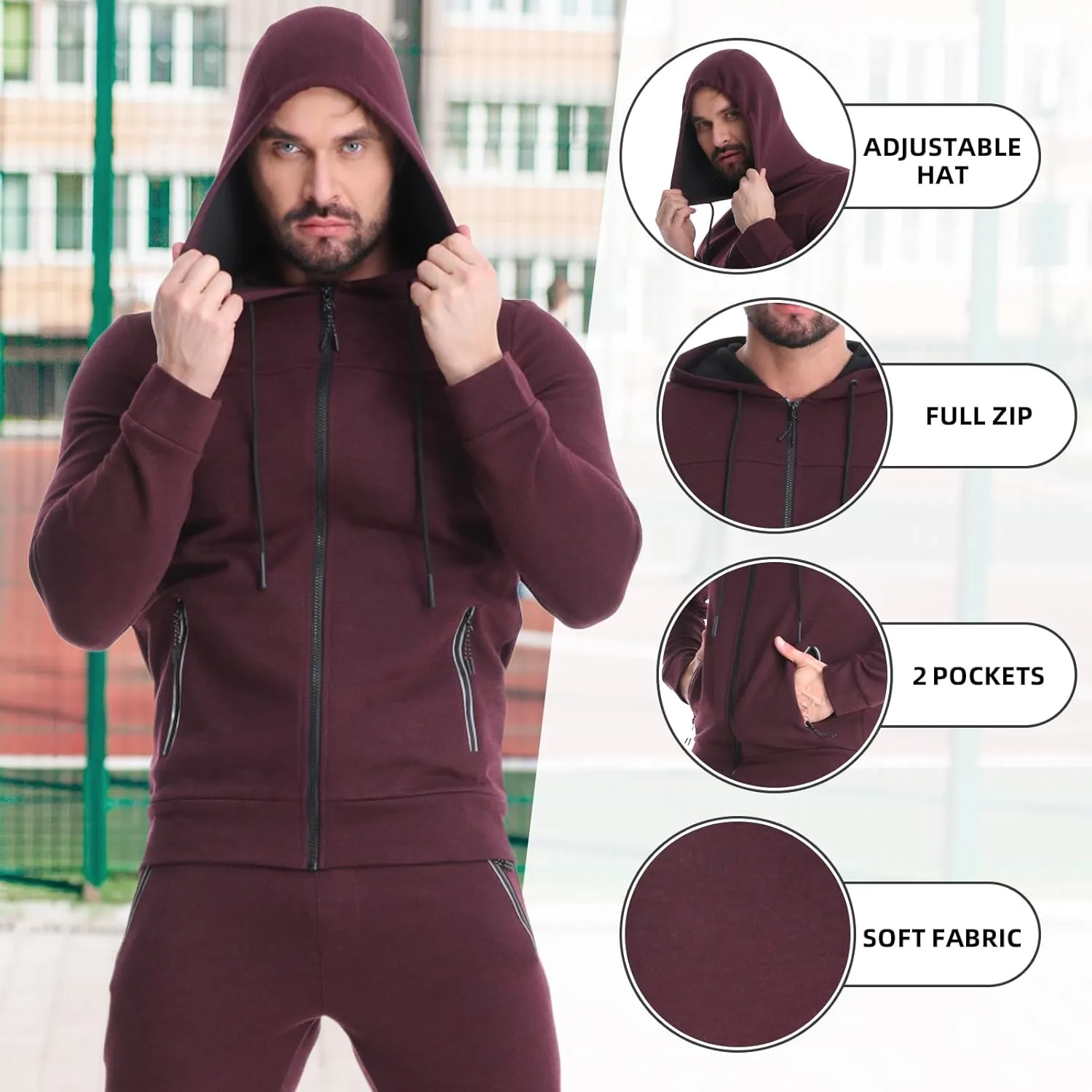 Full Zip Track Suits Jogging Athletic Suit Sets Mens speck Tracksuit 2 Piece Set Casual Sweatsuits 