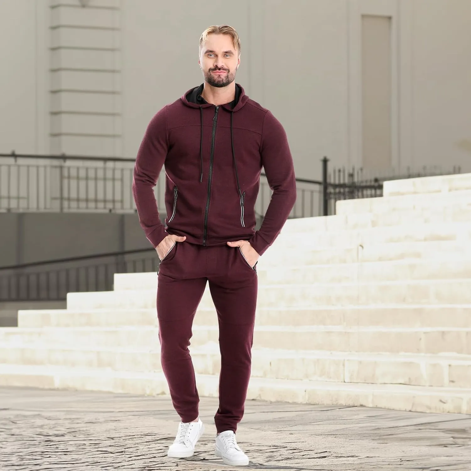 Full Zip Track Suits Jogging Athletic Suit Sets Mens speck Tracksuit 2 Piece Set Casual Sweatsuits 