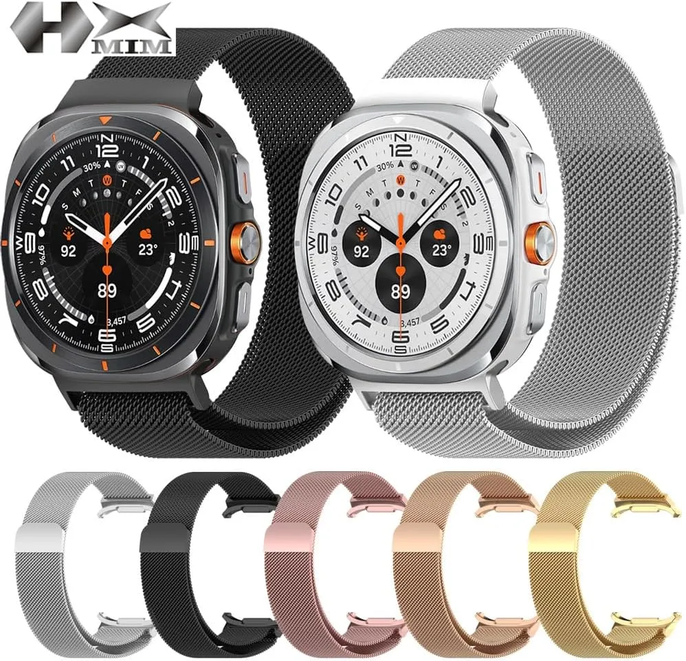 Galaxy Watch Ultra 47mm Metal Bracelet Stainless Steel Strap Watchbands Milanese worsen grammatical seek Loop Band,For 