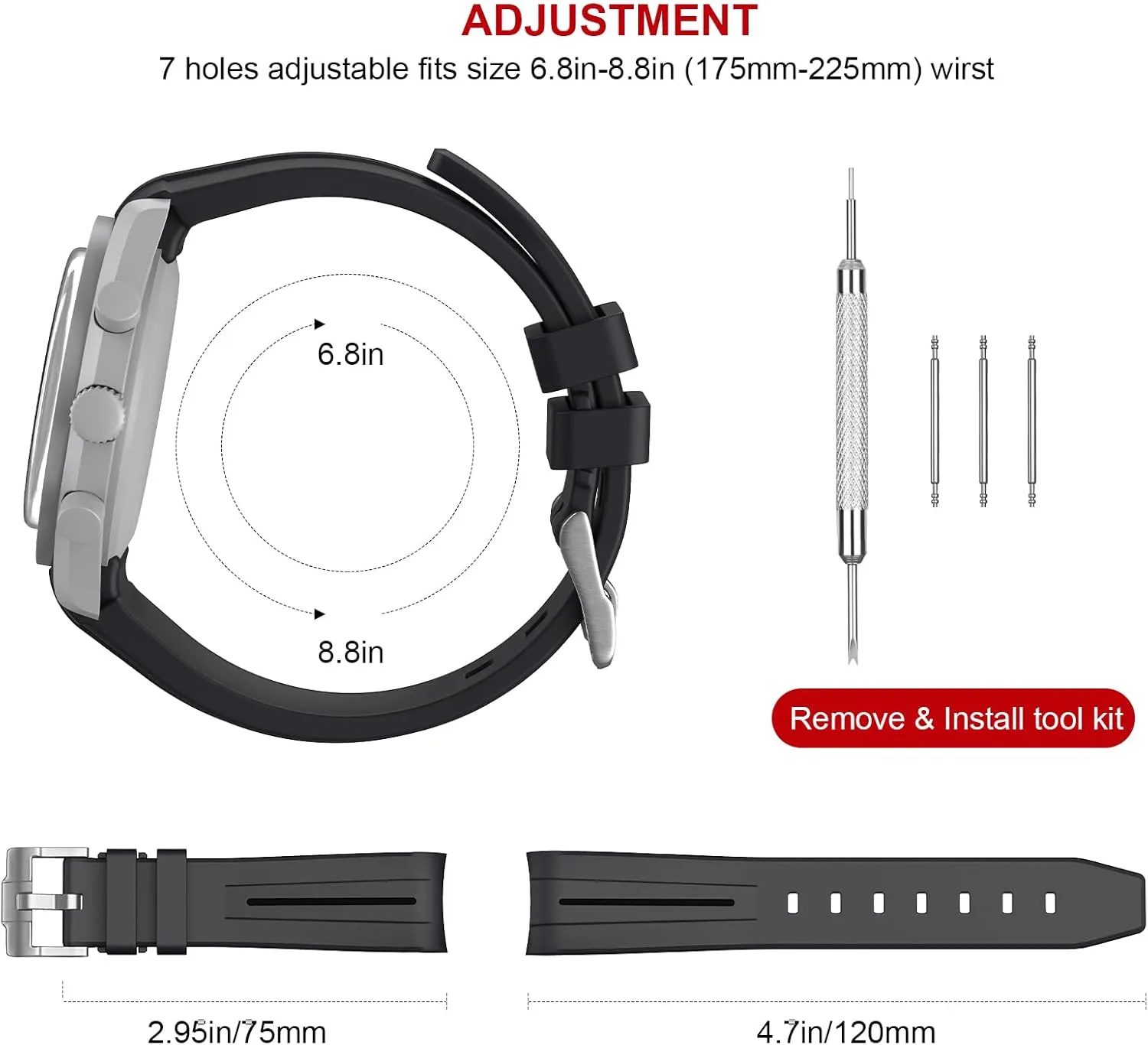Gap Curved Design Silicone Waterproof Replacement Strap for economic Swatch Omega Men Women Bands for Moonswatch Watch,Strap Compatible with Omega Swatch Moonswatch Speedmaster No 