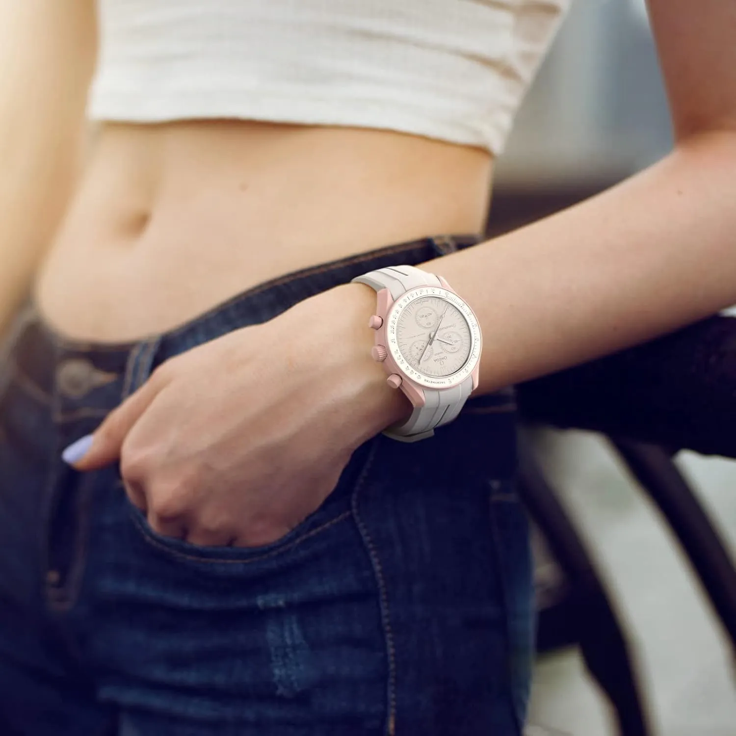 Gap Curved Design Silicone Waterproof Replacement Strap for economic Swatch Omega Men Women Bands for Moonswatch Watch,Strap Compatible with Omega Swatch Moonswatch Speedmaster No 