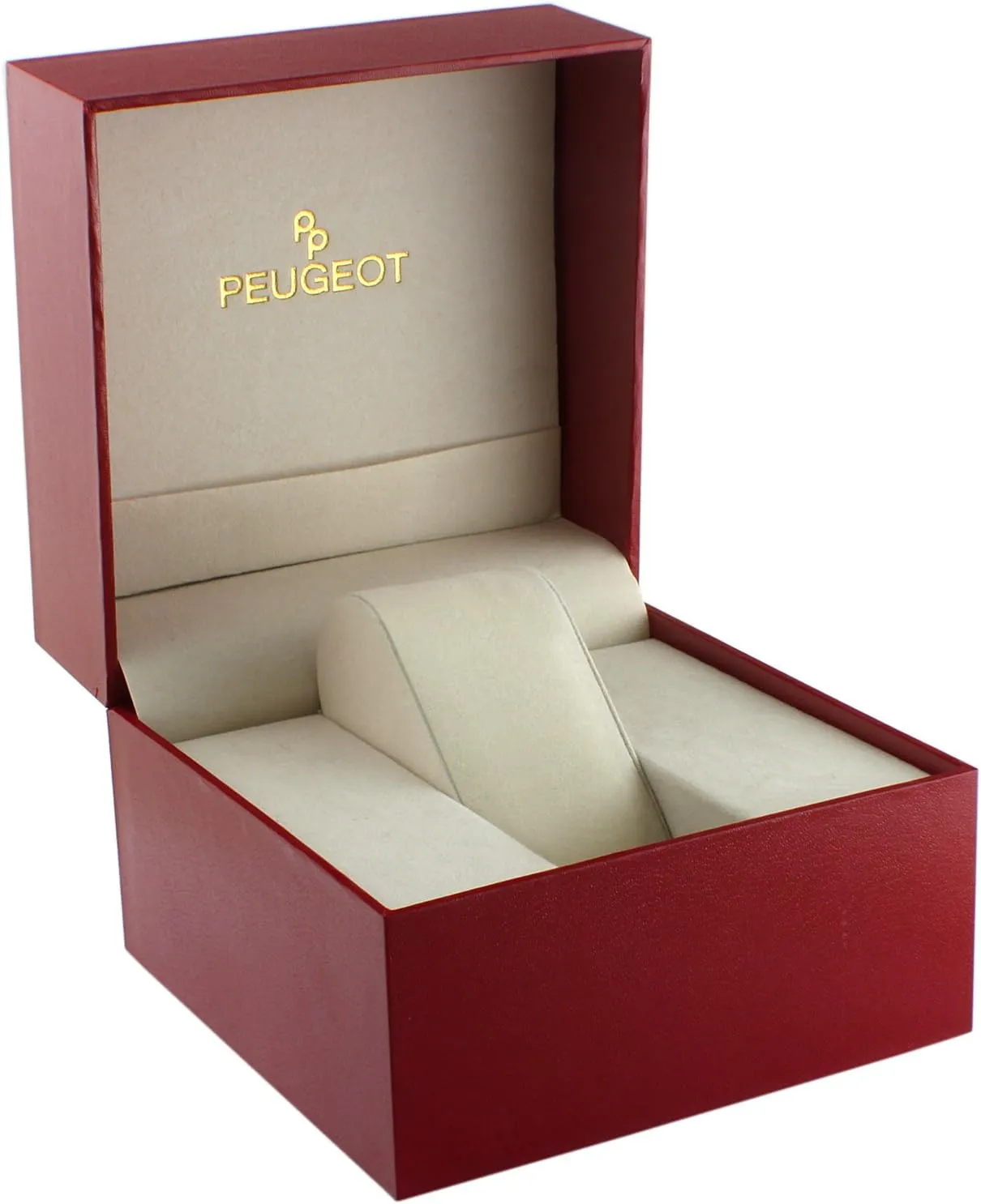 Genuine Diamond CZ cape conduct prize rougher and Leather Strap Peugeot Women Round Dress Watch - Slim Thin Case with Floating 